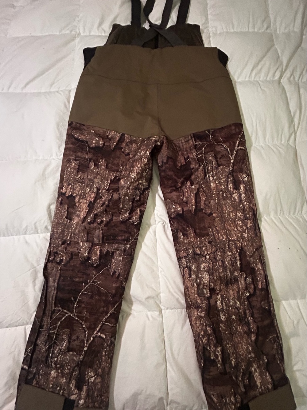 Women’s Lady Drake waterfowl Insulated Hunting Bib Overalls - XL Brown Camo - Picture 3 of 6